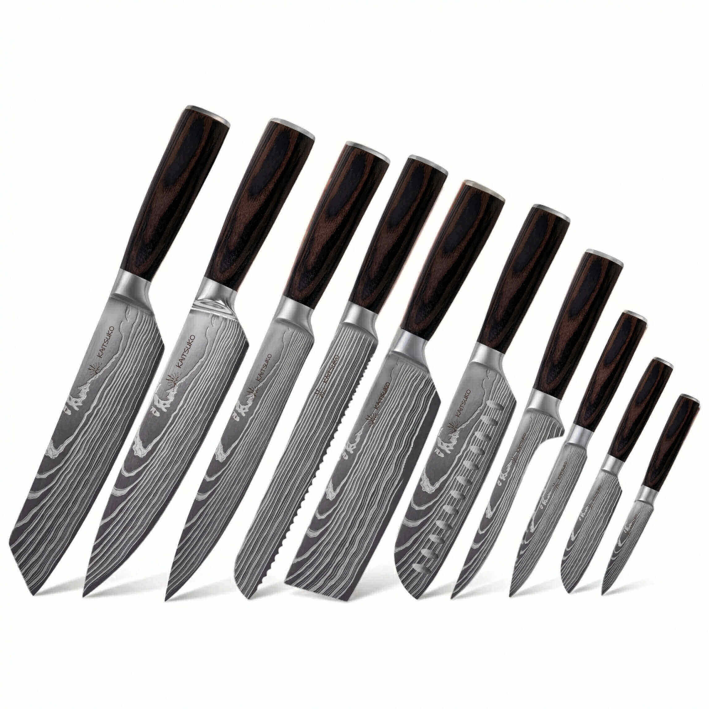 10-teiliges japanisches Messerset - Chef Tanaka