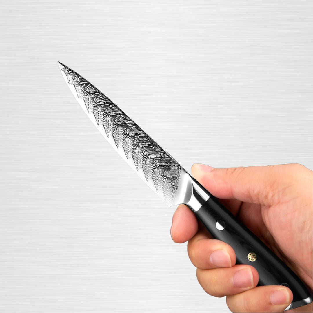Japanisches Küchenmesser aus Damaszenerstahl