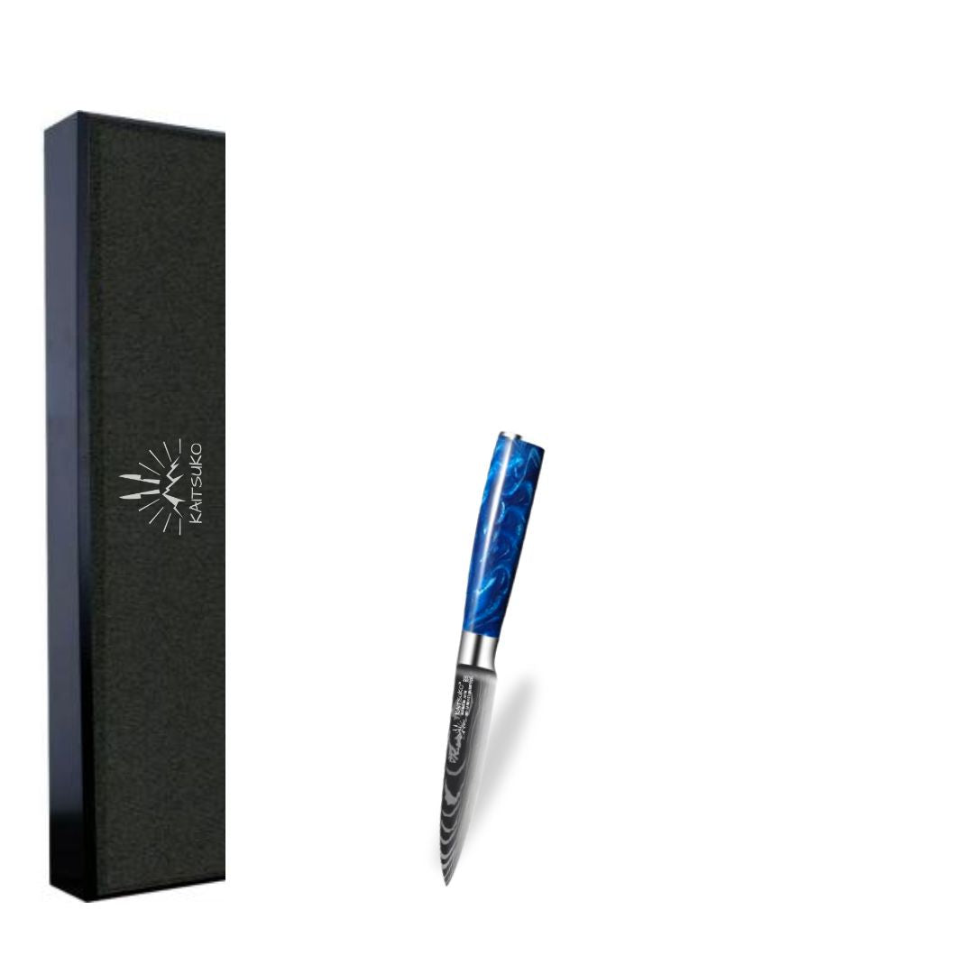 Petit couteau Kaitsuko en acier damas japonais 7cr17