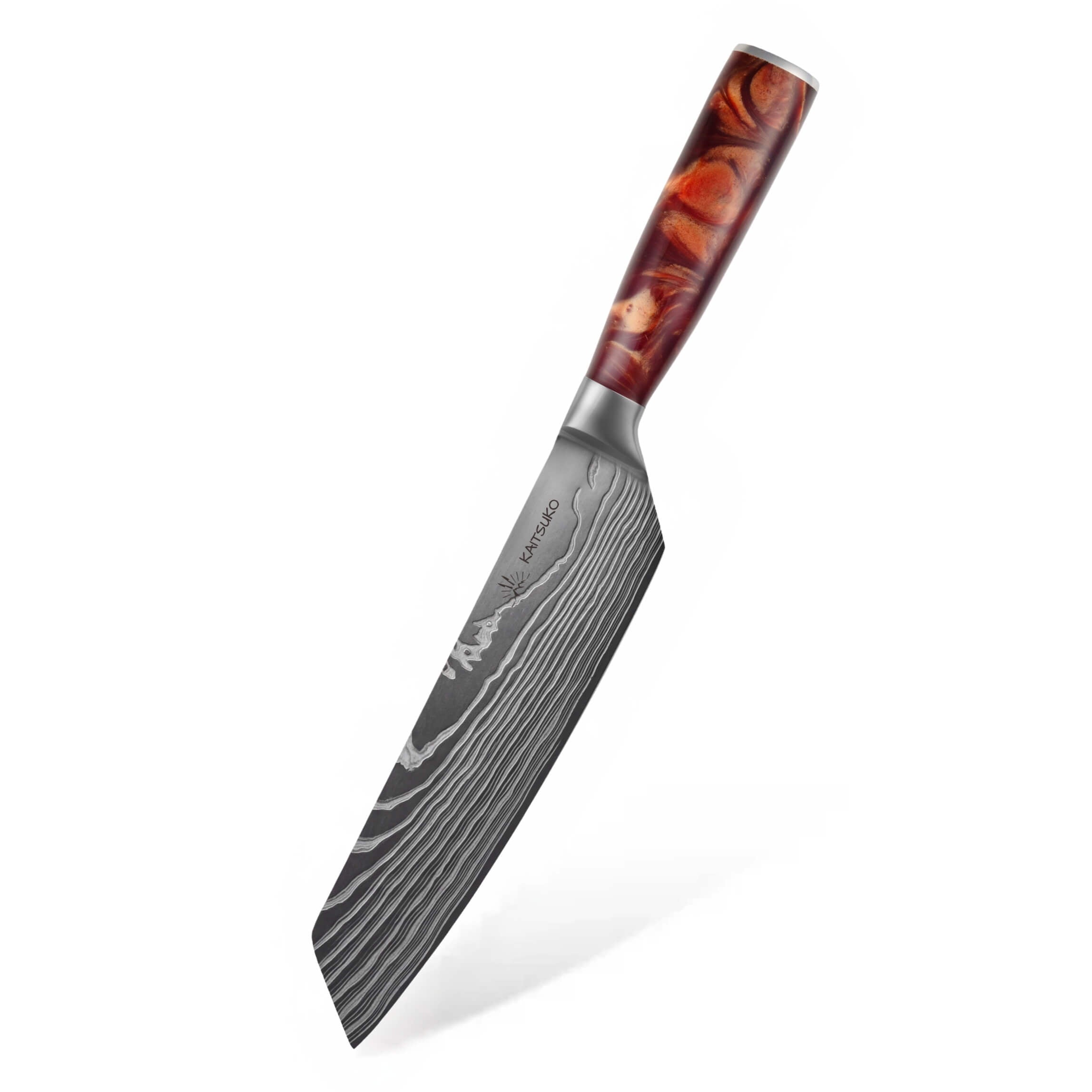 Couteau japonais Kiritsuke Chef Tanaka coloris terre de feu