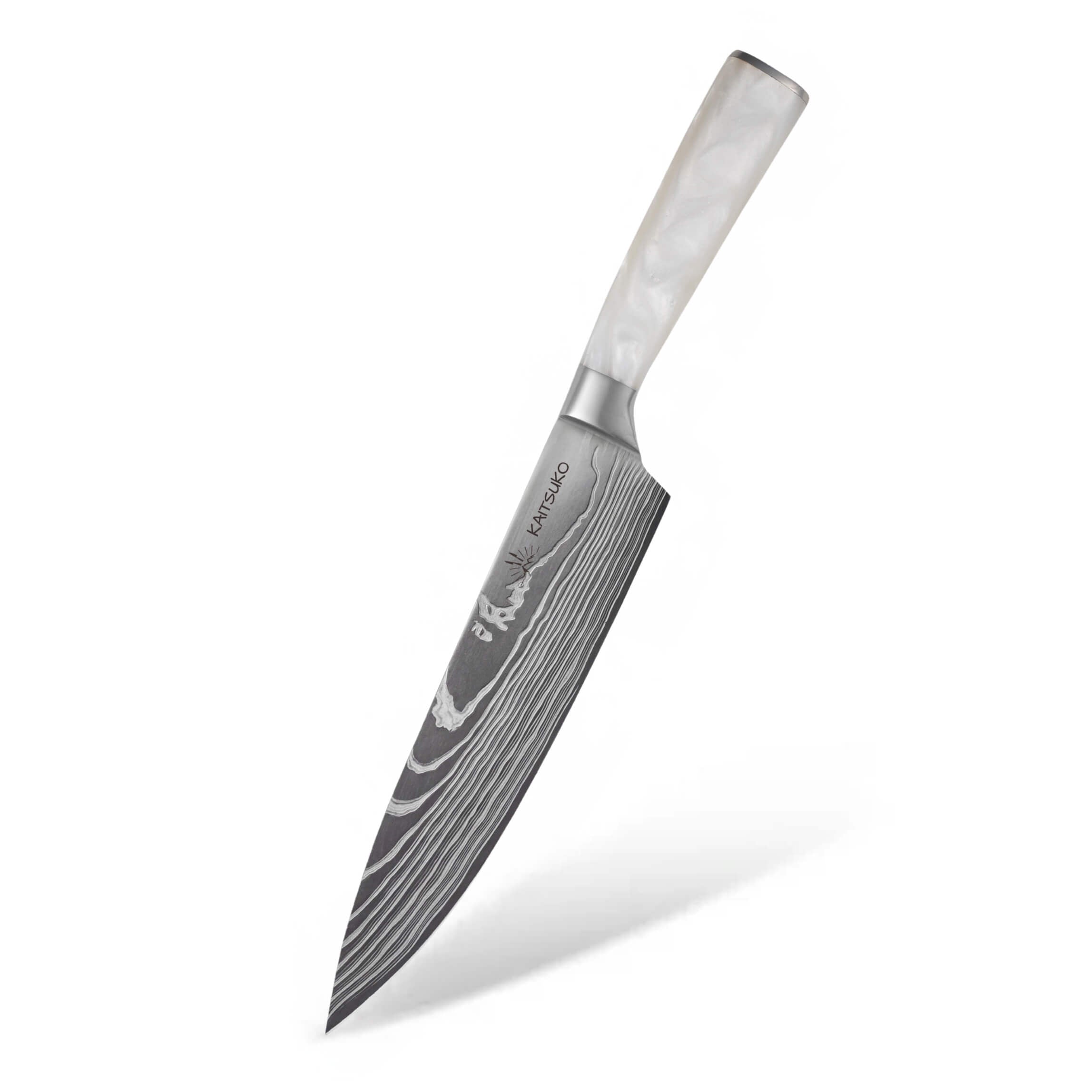 Couteau japonais Gyuto coloris ivoire chef tanaka