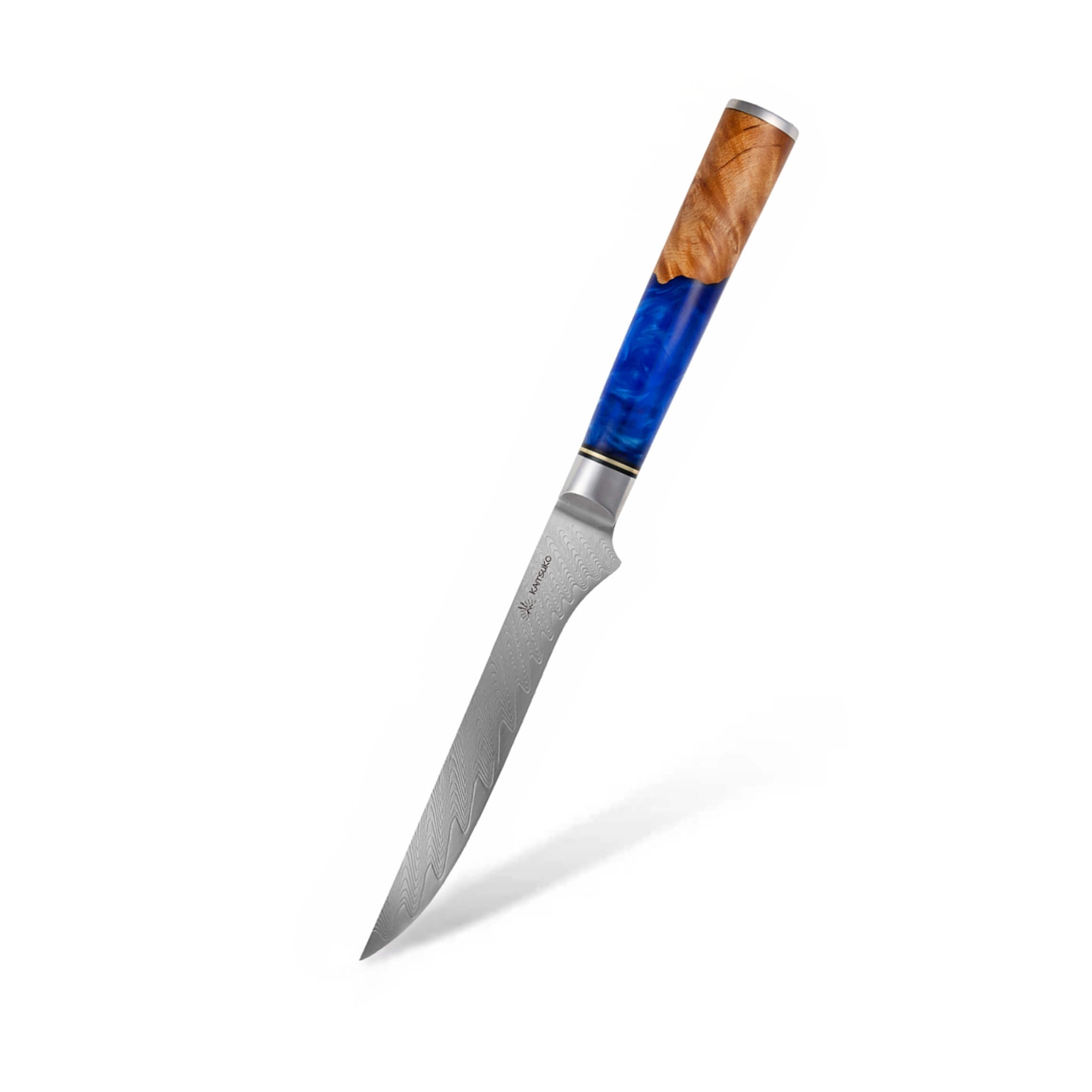 Couteau à desosser en acier damas Mer Jaune