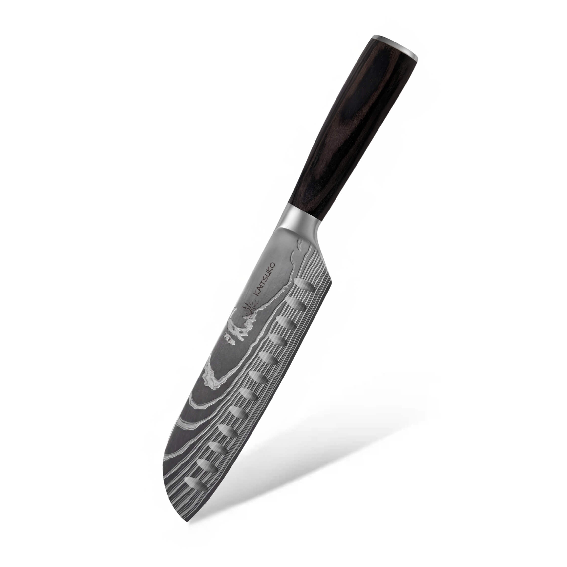 Couteau polyvalent Santoku Chef Tanaka Forest Wood