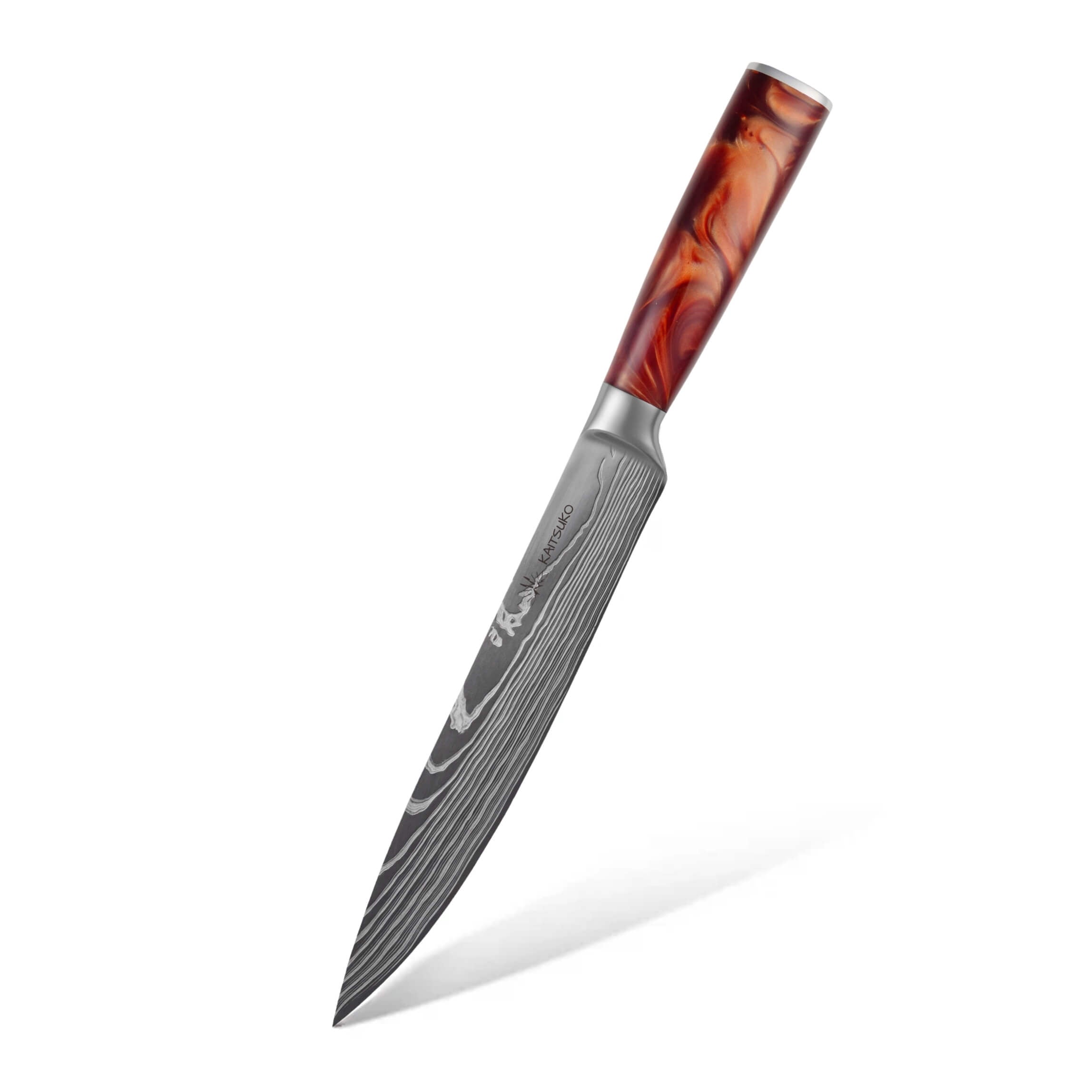 Couteau à trancher japonais Chef Tanaka coloris Terre de feu