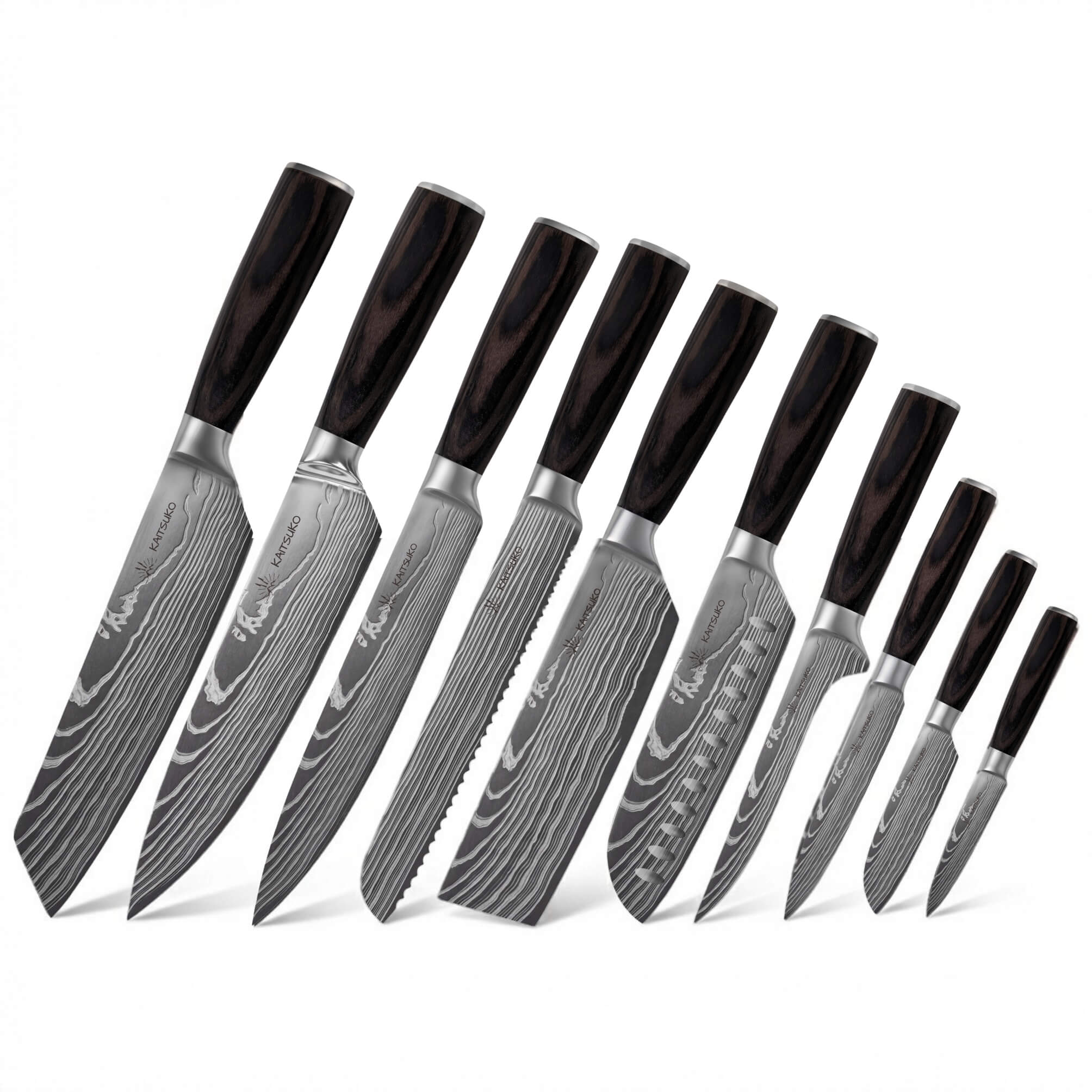 10-teiliges japanisches Messerset - Chef Tanaka