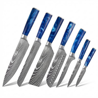 7-teiliges japanisches Messerset - Chef Tanaka