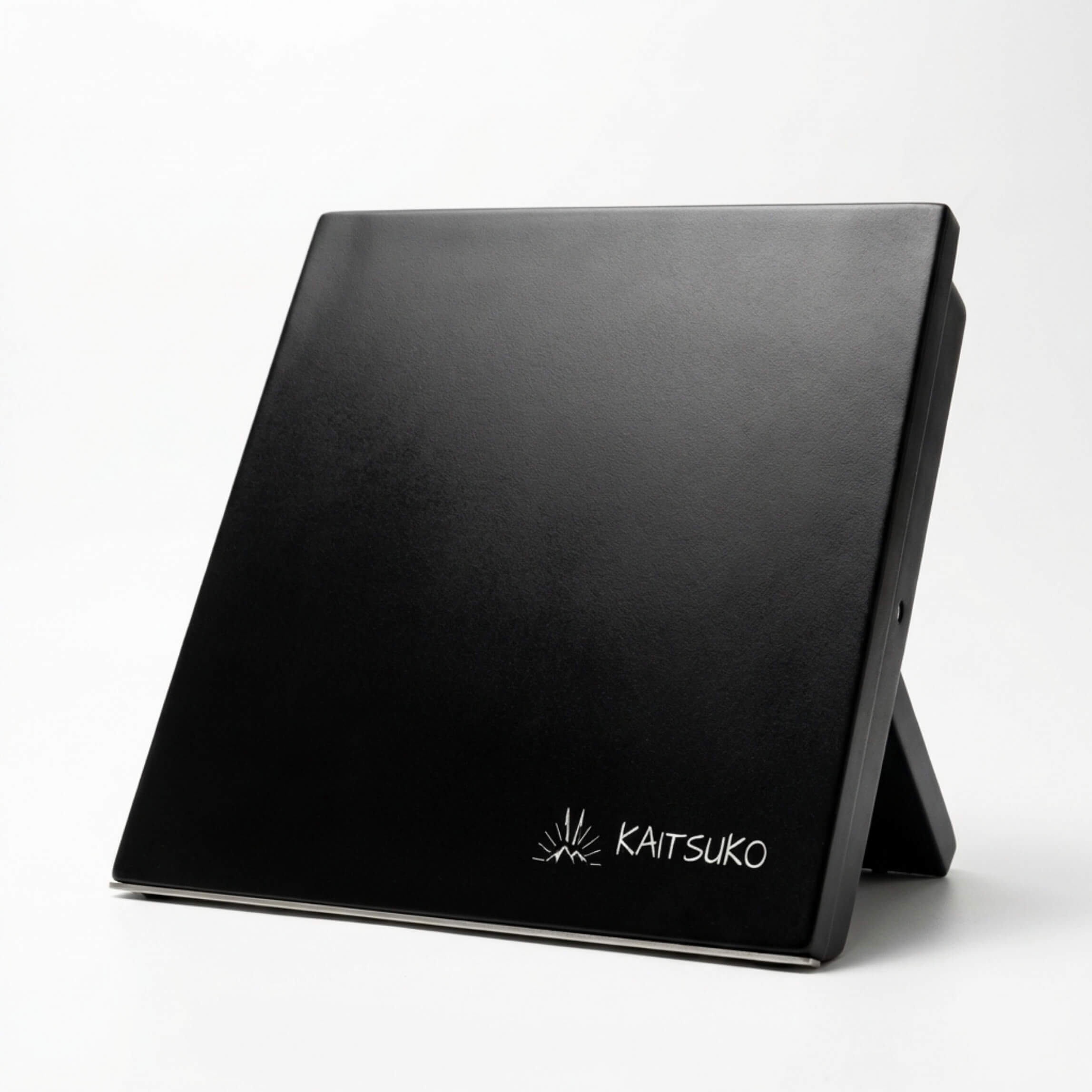 Support à couteaux magnétique noir - socle inox