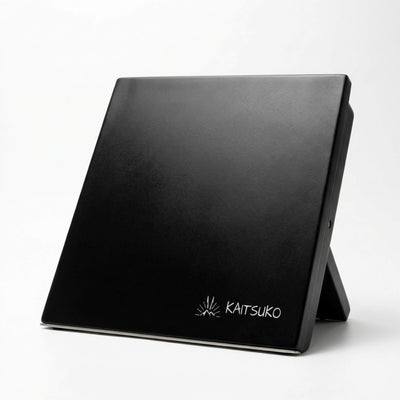 Support à couteaux magnétique noir - socle inox