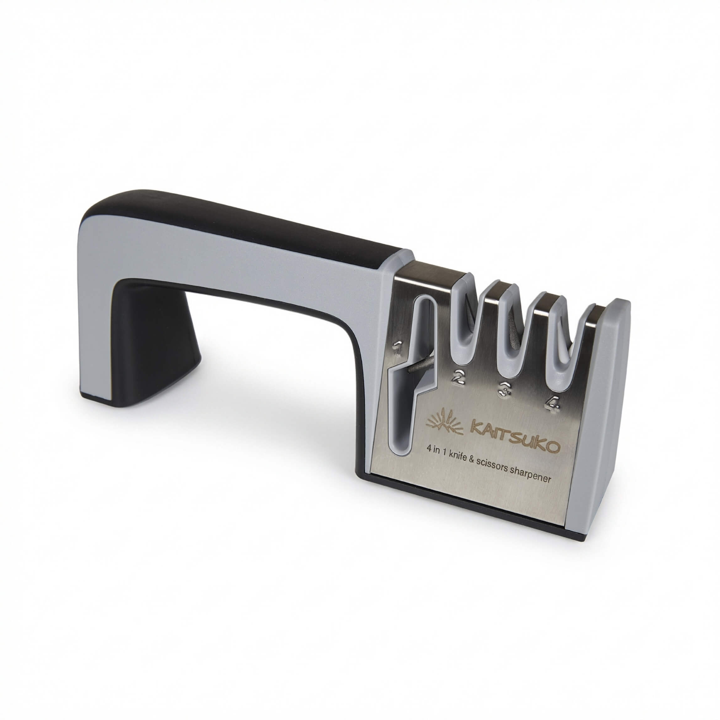 aiguiseur manuel pour couteau en acier avec poignée 